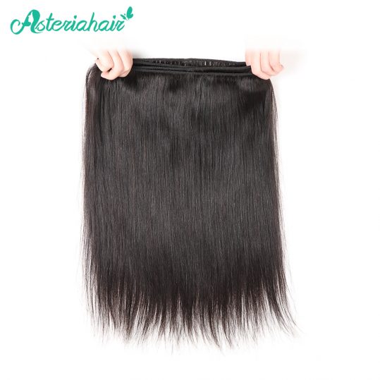 Asteria hair Human Hair Bundles Brazilian Straight hair Weave 1 Piece 10-30 inches Natural Black Non-Remy hair Free shipping