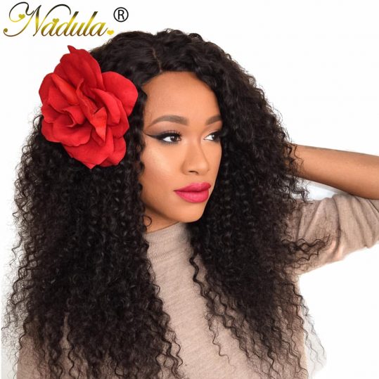 Nadula Hair Brazilian Curly Hair Weave 100% Human Hair Extension Can Mix Bundles Length Non Remy Hair Machine Double Weft