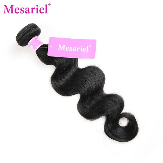 Mesariel  Brazilian Body Wave Bundles Free Shipping Non-Remy Hair 8-28inch Natural Color 100 Human Hair Weave Extensions