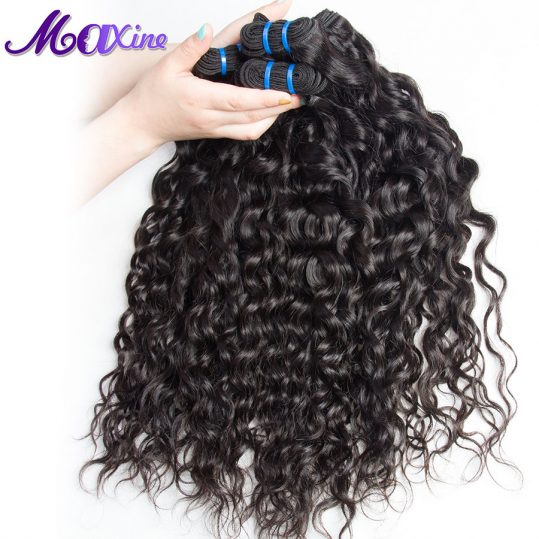 Maxine Hair Brazilian Water Wave Human Hair Bundles 100g Non Remy Hair Weaving 10-28 inch Can Mix 3 Or 4 Natural Hair Extension