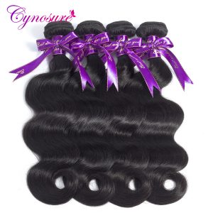 Cynosure Hair Brazilian Body Wave 1 Piece 100% Human Hair Weave Bundles Natural Color Non Remy Hair 8"-28"