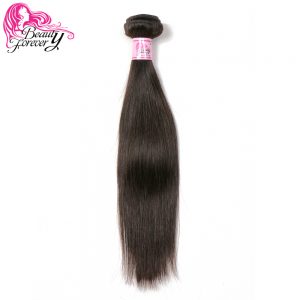 Beauty Forever Brazilian Straight Hair Weaving 1 Piece Non-remy Human Hair Weave Bundles Natural Color Free Shipping