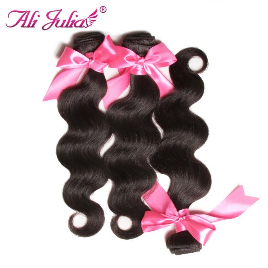 Ali Julia Hair Brazilian Body Wave Non Remy Hair Natural Color 8-30 Inches Human Hair Weave One Piece