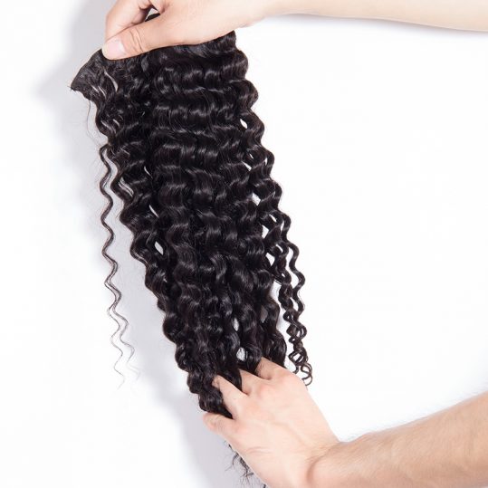 Le Moda Hair Brazilian Deep Wave Hair Weave Bundles 100% Human Hair extensions 1pc/lot Natural Black Non Remy Hair Weft