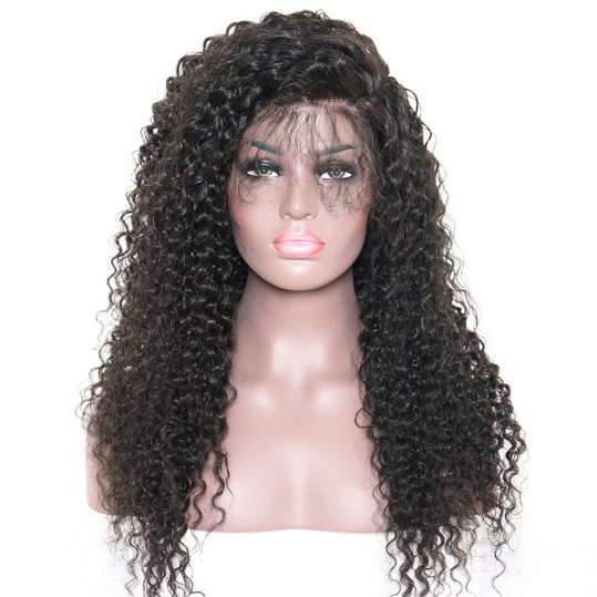 250% Density Lace Front Human Hair Wigs For Black Women Brazilian Curly Remy Hair Wig Pre Plucked With Baby Hair