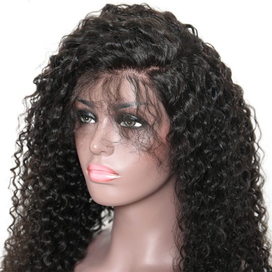 250% Density Lace Front Human Hair Wigs For Black Women Brazilian Curly Remy Hair Wig Pre Plucked With Baby Hair