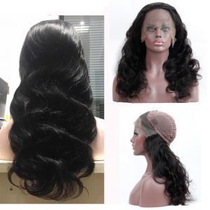 13*4 Lace Front Human Hair Wigs For Women Brazilian Body Wave Lace Frontal Wig Pre Plucked With Baby Hair Remy Hair Black Color
