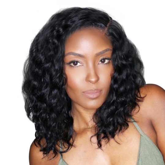 Short Lace Front Human Hair Wigs Brazilian Natural Wave Remy Hair Bob Wig For Black Women Pre Plucked with Baby Hair
