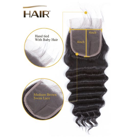 Loose Deep Wave Bundles With Closure Human Hair Bundles With Closure Brazilian Virgin Hair Weave Bundles With Closure Hair